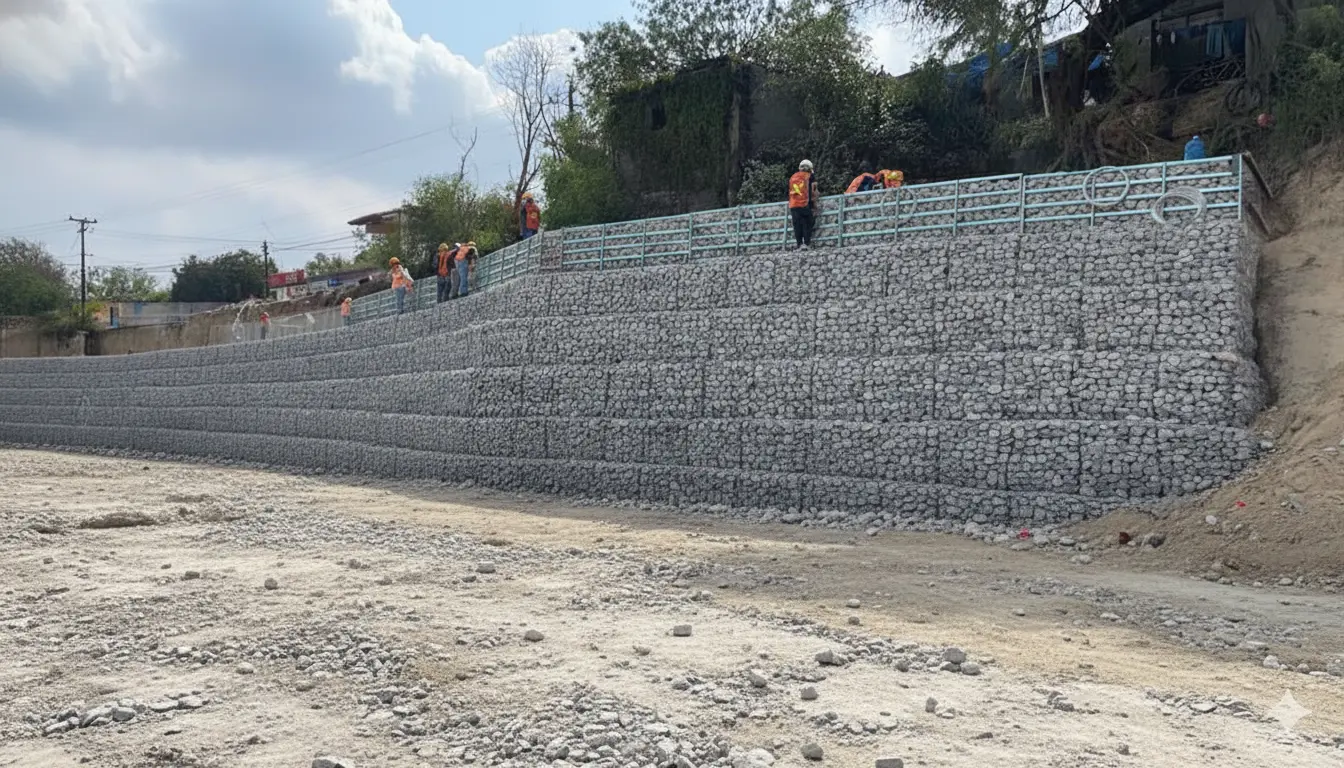 Obras de protección de rio Pesquería — imagen 1